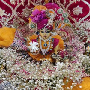 Yellow Pink Heavy Designer Shringar Dress